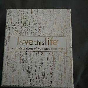 Womens silver bangle bracelet with crosses